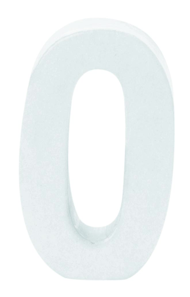 Papp-Zahl 0 10x3,5cm